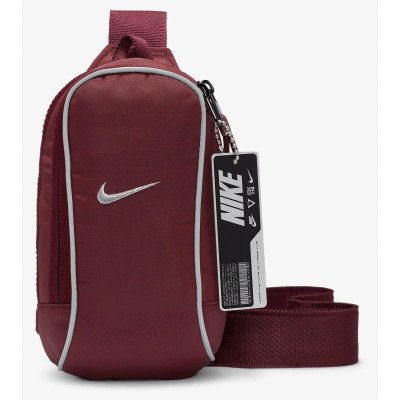 Сумка через плече Nike NK NSW ESSNTL CRSSBDY-MTL PULL 1L бордовий Уні 20.5x12.5x5 см