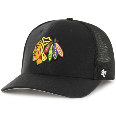 Кепка-тракер 47 Brand CHICAGO BLACKHAWKS TROPHY чорний Уні OSFA