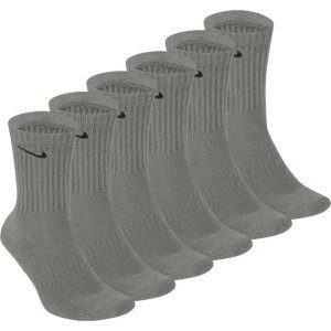 Шкарпетки Nike U NK EVERYDAY CUSH CRW 6PR 132 сірий 38-42 (SX7666-064)