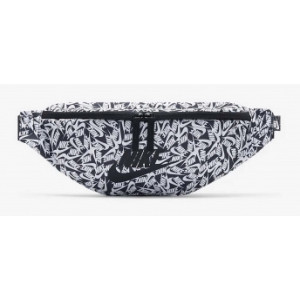 Сумка на пояс Nike NK HERITAGE WAISTPCK - ACCS PR білий, чорний Уні 10 x 41 x 15 см