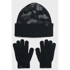 Набір шапка і рукавички Under Armour B Beanie/Glove Combo чорний, сірий Діт OFSM