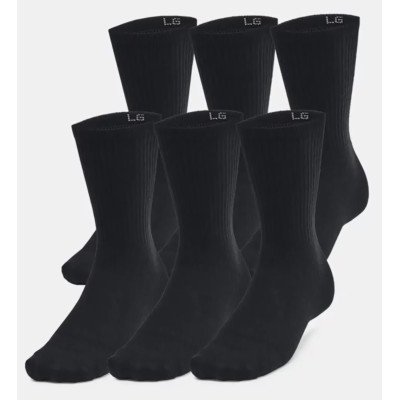 Шкарпетки Under Armour Essential 6pk Crew чорний Уні LG