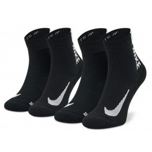 Шкарпетки Nike U NK MLTPLIER ANKLE 2PR - 144 чорний Уні 46-50