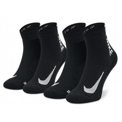 Шкарпетки Nike U NK MLTPLIER ANKLE 2PR - 144 чорний Уні 46-50