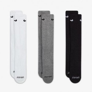 Шкарпетки Nike U NK EVERYDAY PLUS CUSH CREW білий, чорний, сірий Чол 38-42
