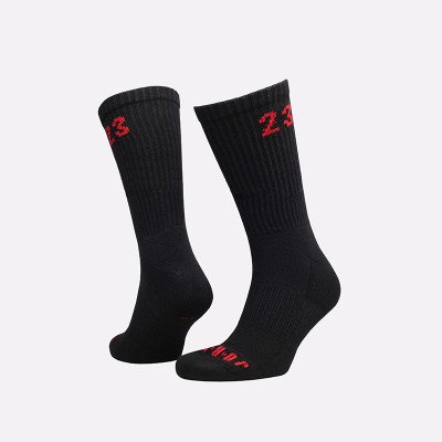Шкарпетки Nike U JORDAN ESSENTIAL CREW 3PR чорний, червоний Уні 46-50