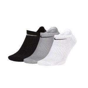 Шкарпетки Nike U NK EVERYDAY LTWT NS 3PR чорний, білий, сірий Уні 34-38
