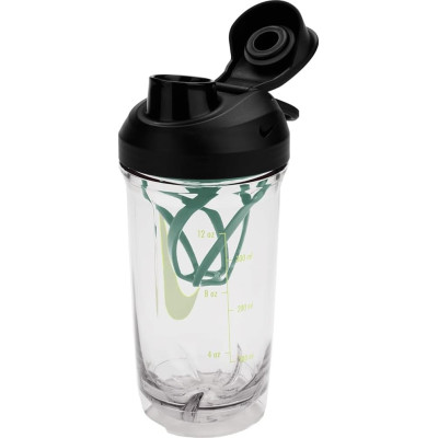 Пляшка Nike TR RECHARGE SHAKER BOTTLE 16 OZ прозорий, чорний, зелений, жовтий 470 мл