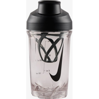 Пляшка Nike TR RECHARGE SHAKER BOTTLE 16 OZ прозорий, чорний 470 мл