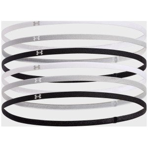Пов'язка на голову UA W MINI ELASTIC 6PK білий, сірий, чорний Жін One Size