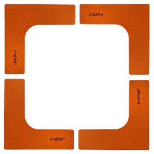 Набір плоских кутових фішок-маркерів Meta Flat Corner Marker Set of 4 помаранчевий Уні 25х25 см
