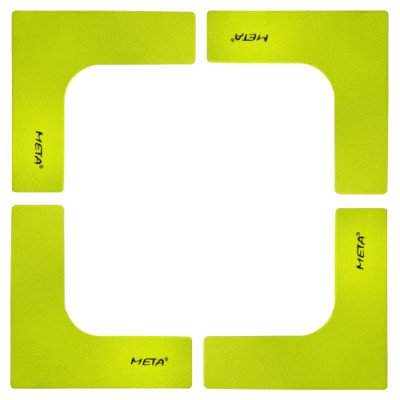 Набір плоских кутових фішок-маркерів Meta Flat Corner Marker Set of 4 лимон Уні 25х25 см