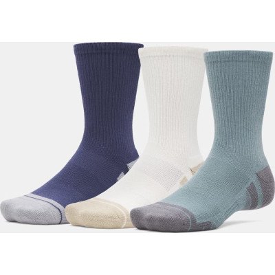 Шкарпетки Under Armour Performance Tech 3pk Crew синій, бежевий, бірюзовий XL (1379512-587)