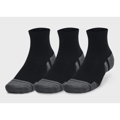 Шкарпетки Under Armour Performance Cotton 3p Qtr чорний Уні XL