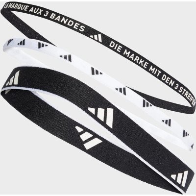 Пов'язки на голову Adidas HEADBAN NEW 3PK чорний, білий One Size