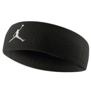 Пов'язка на голову Nike JORDAN JUMPMAN HEADBAND BLACK/WHITE OSFM чорний, білий OSFM (J.KN.00.010.OS)