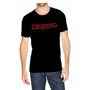 Футболка Kappa T-shirt Mezza Manica Girocollo con stampa logo pet чорний Чол XXL