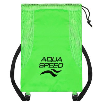 Сумка сітчаста Aqua Speed MESH BACK PACK 61165 салатовий, чорний Уні 51x36 см