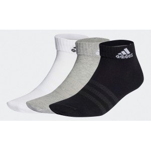 Шкарпетки Adidas T SPW ANK 3P сірий, білий, чорний 43-45 (IC1283)
