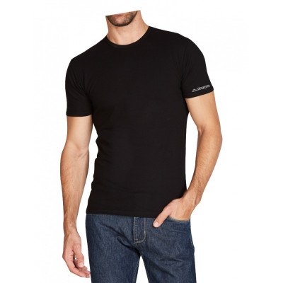 Футболка Kappa T-shirt Mezza Manica Girocollo чорний Чол XXL (K1306 Nero)