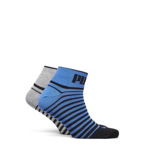 Шкарпетки Puma UNISEX QUARTER 2P синій, сірий, чорний Уні 39-42