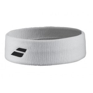 Пов'язка Babolat LOGO HEADBAND WHITE/WHITE