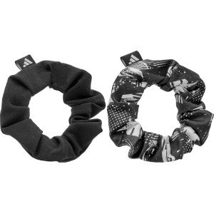 Гумки для волосся Adidas Hair Scrunchies 2pk чорний, білий Жін One Size