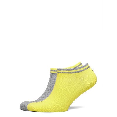 Шкарпетки Puma HERITAGE SNEAKER 2P сірий, жовтий Уні 39-42
