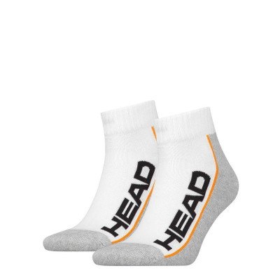 Шкарпетки Head Stripe Quarter 2-Pack білий, сірий Уні 35-38
