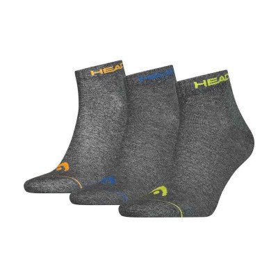 Шкарпетки Head QUARTER 3PPK UNISEX темно-сірий Уні 35-38