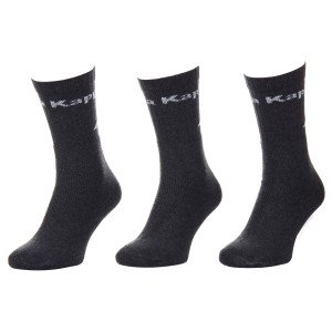 Шкарпетки KAPPA SOCKS LOGO SABOYA 3PACK темно-сірий Уні 43-46