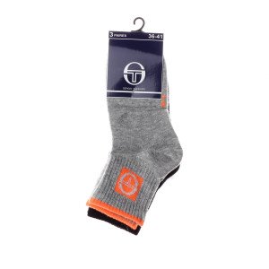 Шкарпетки Sergio Tacchini 3-pack чорний, помаранчевий, білий Жін 36-39