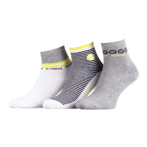 Шкарпетки Sergio Tacchini 3-pack жовтий, сірий Жін 36-41