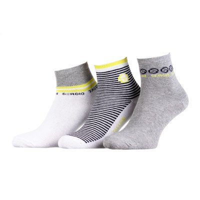 Шкарпетки Sergio Tacchini 3-pack жовтий, сірий Жін 36-41