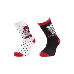 Шкарпетки MINNIE SOCKS 2P білий, чорний Діт 31-34, арт.83892347-4