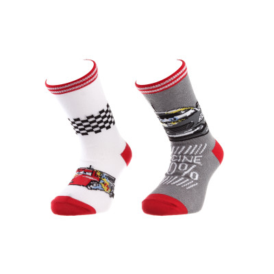 Шкарпетки CARS SOCKS 2P білий, сірий Діт 31-34 арт 83150379-1