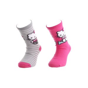 Шкарпетки HELLO KITTY SOCKS 2P пурпурний, сірий Діт 31-35 арт 36762-1