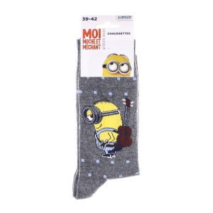 Шкарпетки Minion + GUITARE темно-сірий Діт 39-42