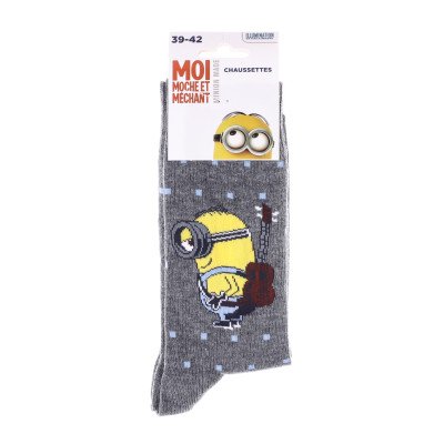 Шкарпетки Minion + GUITARE темно-сірий Діт 39-42
