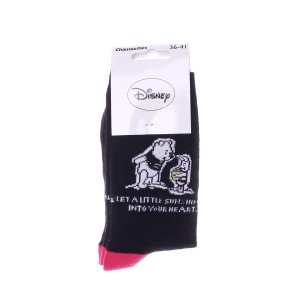 Шкарпетки Disney Winnie L Ourson Winnie + Porcinet 1 чорний Діт 36-41
