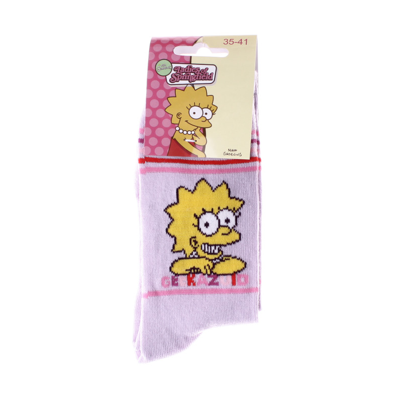 Шкарпетки Simpson LISA GEEKAZOID блідо-рожевий Діт 35 - 41