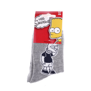 Шкарпетки SIMPSON BART BART + ECRITURE, арт.83897612-6 SUR DOIGT сірий Діт 31-34