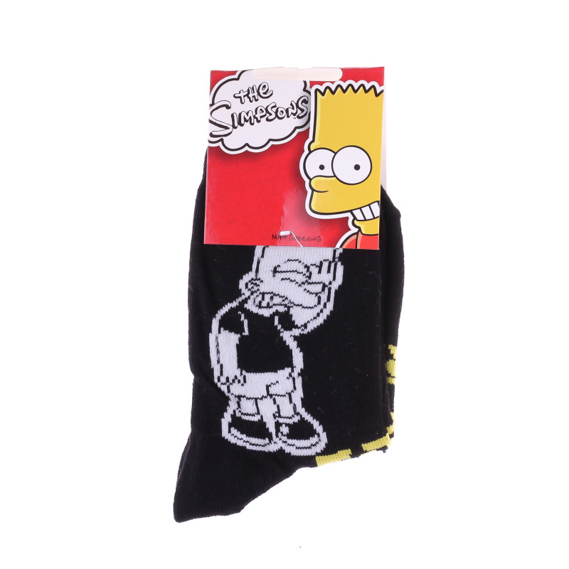 Шкарпетки SIMPSON BART TETE BART + CASQUE MUSIQUE чорний, блакитний Діт 31-34, арт.83897612-1