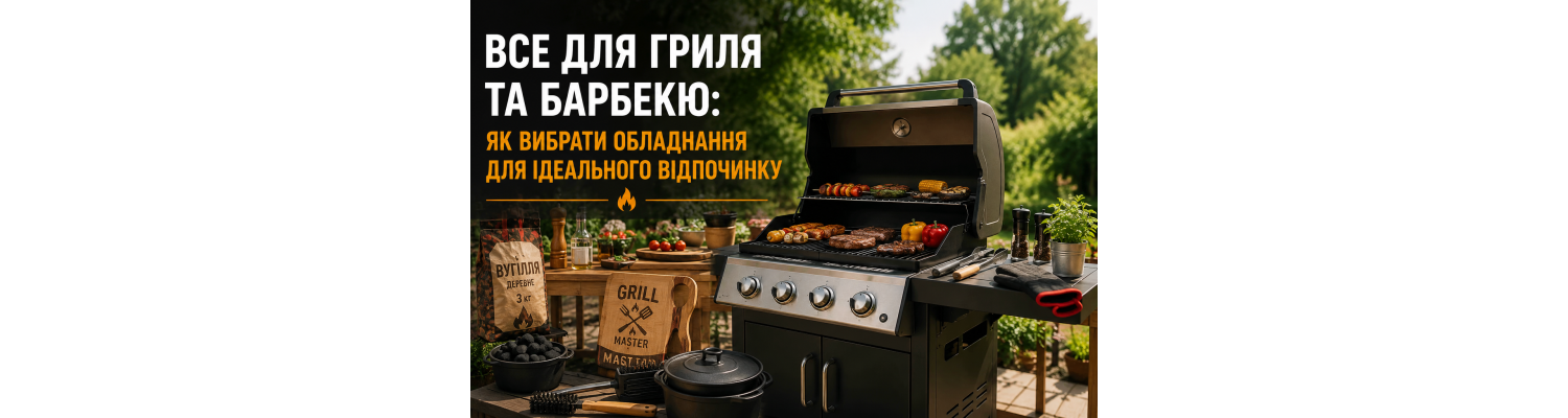 Все для гриля та барбекю: поради щодо вибору мангала, гриля та аксесуарів