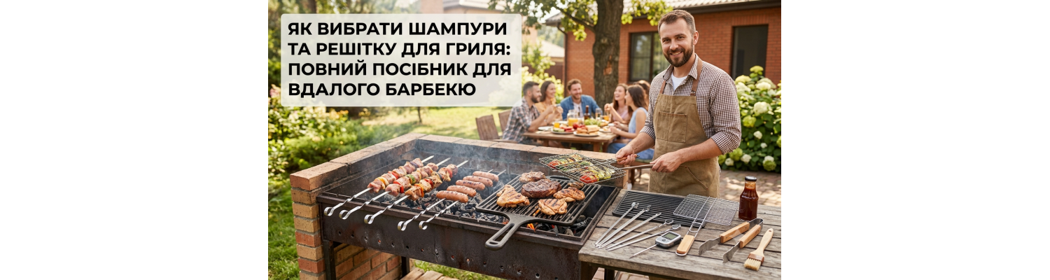 Як вибрати шампури та решітку для гриля