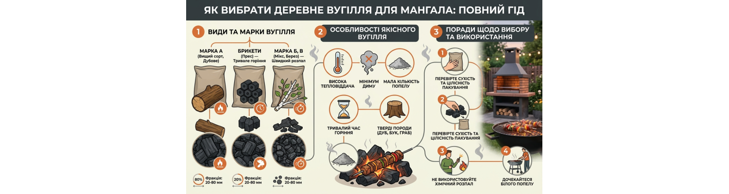 Як вибрати деревне вугілля для мангала: повний гід