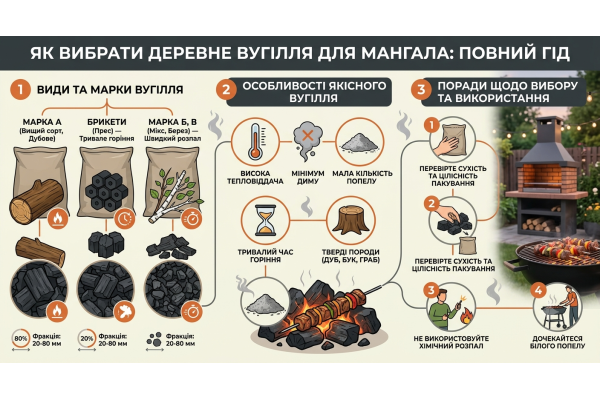 Як вибрати деревне вугілля для мангала: види, особливості та поради