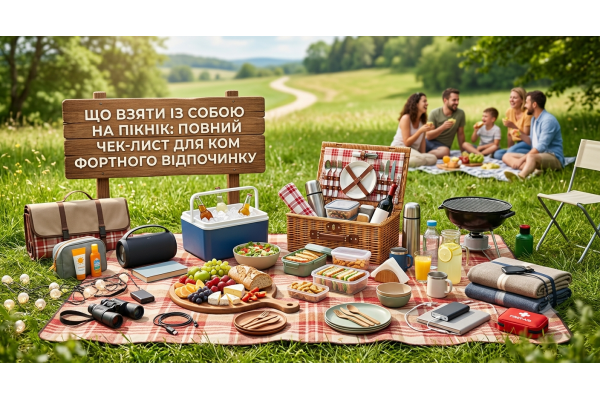 Що взяти із собою на пікнік: повний чек-лист для комфортного відпочинку
