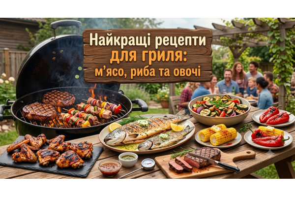 Найкращі рецепти для гриля: м'ясо, риба та овочі