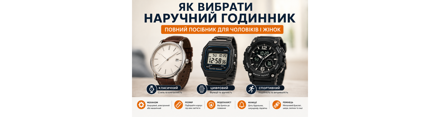 Як вибрати наручний годинник: повний посібник